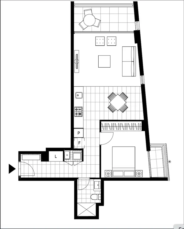 Floorplan of Homely apartment listing, 7605/2 Cullen Close, Forest Lodge NSW 2037