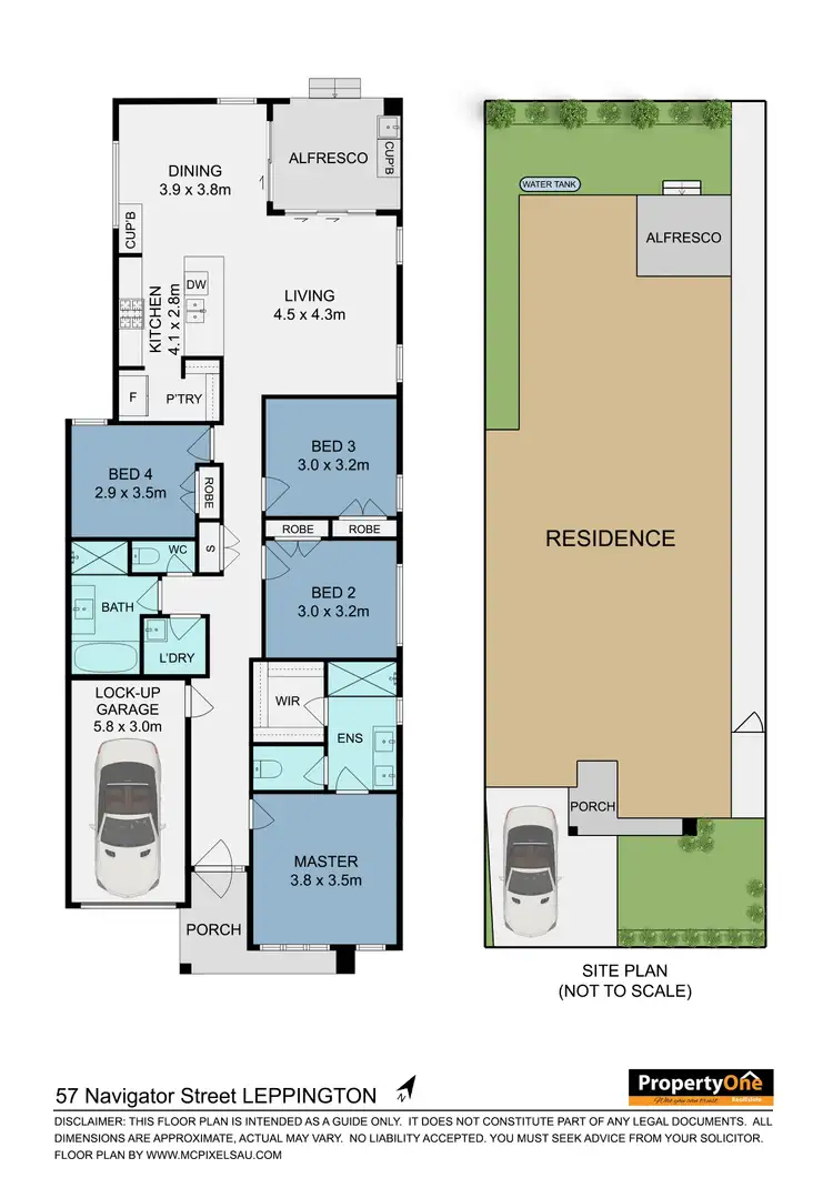 Floorplan of Homely house listing, 57 Navigator Street, Leppington NSW 2179