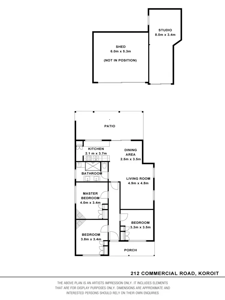 Floorplan of Homely house listing, 212 Commercial Road, Koroit VIC 3282