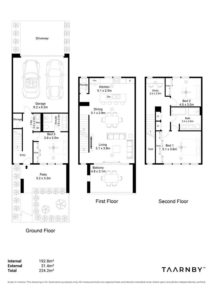 Floorplan of Homely townhouse listing, 22 Mulberry Road, Glenside SA 5065