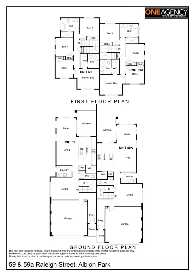 Floorplan of Homely townhouse listing, 59a Raleigh Street, Albion Park NSW 2527
