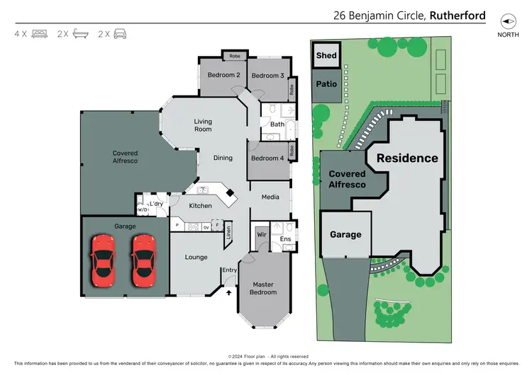 Floorplan of Homely house listing, 26 Benjamin Circle, Rutherford NSW 2320