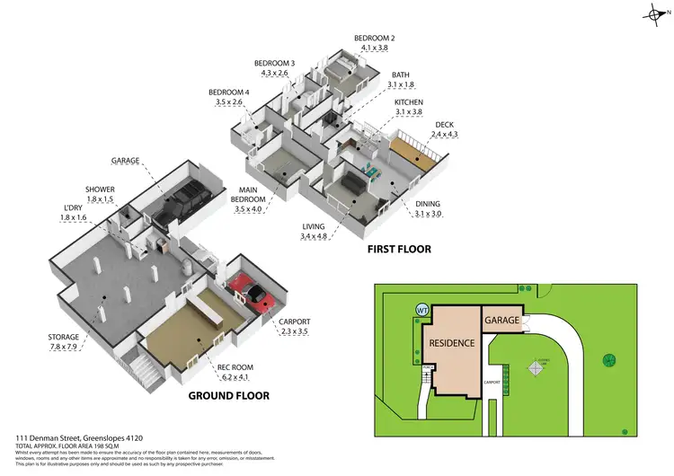 Floorplan of Homely house listing, 111 Denman Street, Greenslopes QLD 4120