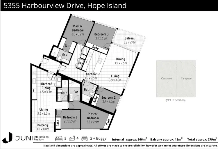 Floorplan of Homely apartment listing, 5355/53 Harbourview Drive, Hope Island QLD 4212