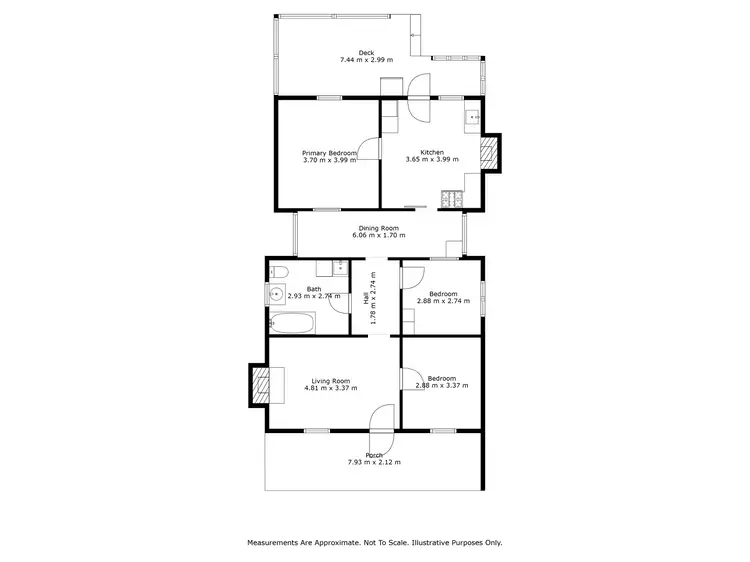Floorplan of Homely house listing, 2 Phillips Street, Minyip VIC 3392