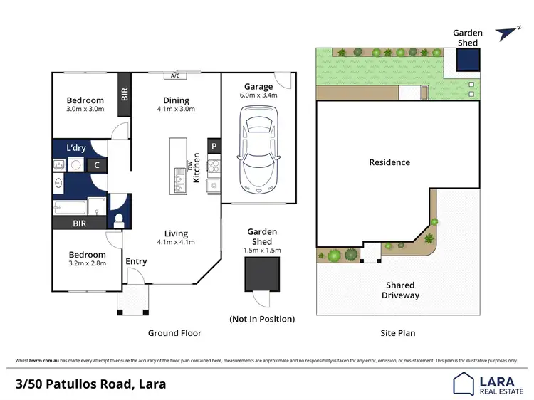 Floorplan of Homely unit listing, 3/50 Patullos Road, Lara VIC 3212