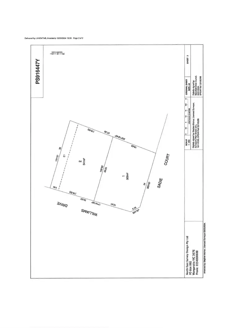 Floorplan of Homely land listing, 44 Williams Drive, Mansfield VIC 3722