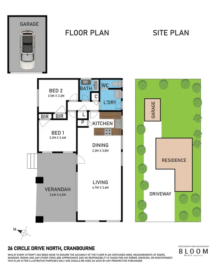 Floorplan of Homely house listing, 26 Circle Drive North, Cranbourne VIC 3977