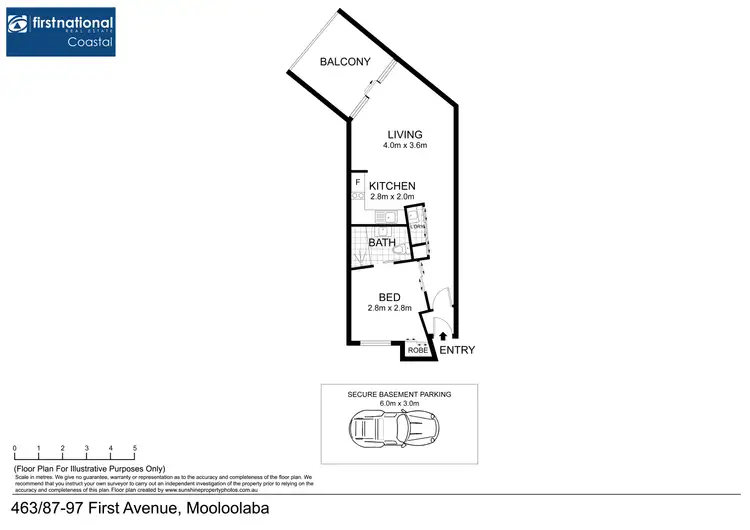 Floorplan of Homely unit listing, 463/87-97 First Avenue, Mooloolaba QLD 4557