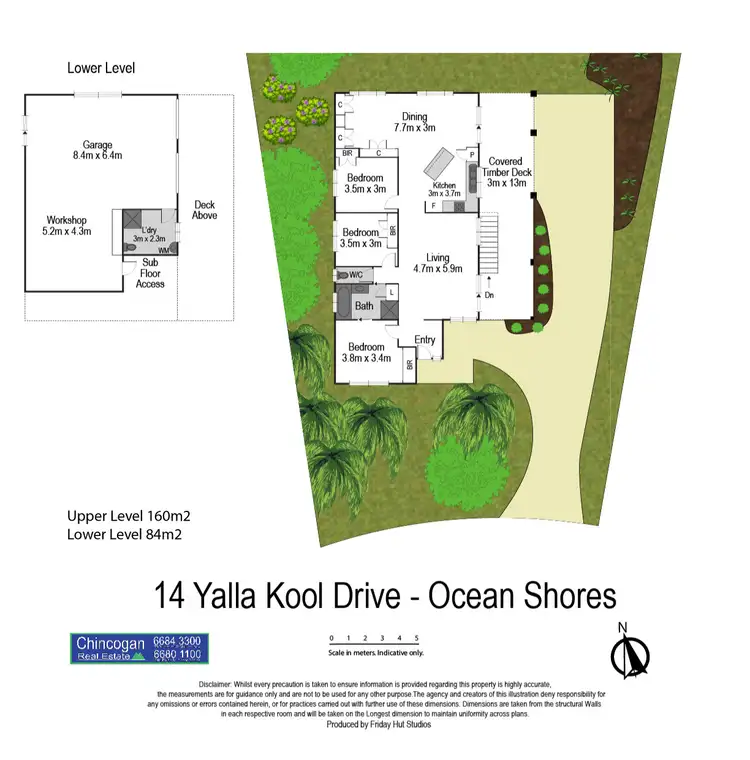 Floorplan of Homely house listing, 14 Yalla Kool Drive, Ocean Shores NSW 2483