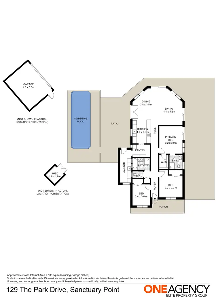 Floorplan of Homely house listing, 129 The Park Drive, Sanctuary Point NSW 2540