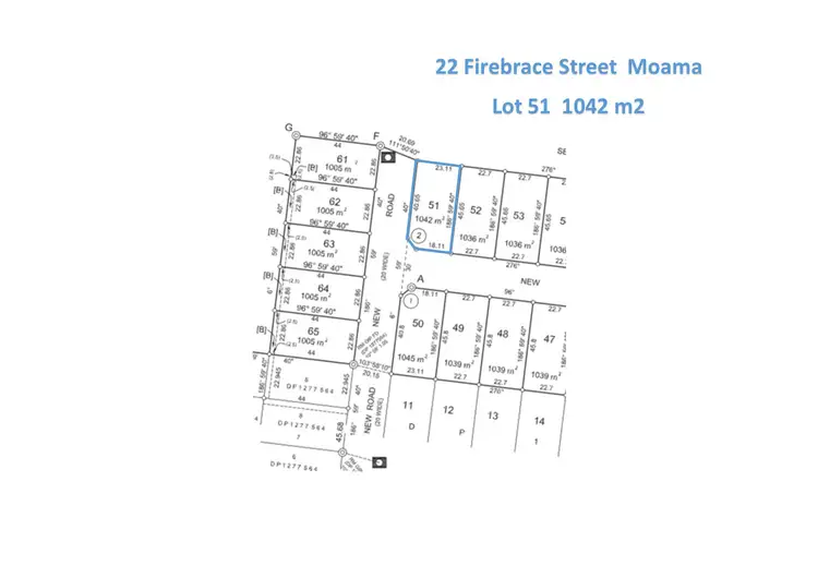 Floorplan of Homely land listing, 22 Firebrace Street, Moama NSW 2731