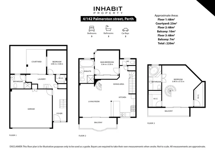 Floorplan of Homely townhouse listing, 4/142 Palmerston Street, Perth WA 6000