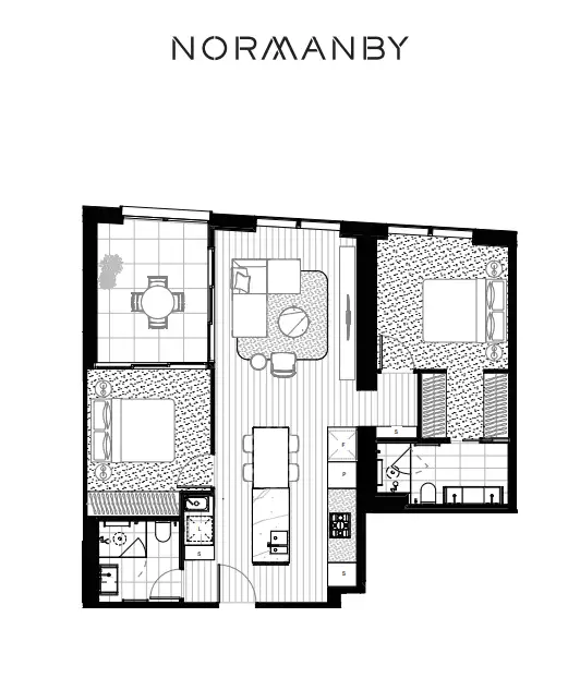 Floorplan of Homely apartment listing, Level 31/201 Normanby Road, Southbank VIC 3006