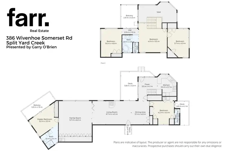 Floorplan of Homely rural property listing, 386 Wivenhoe Somerset Road, Split Yard Creek QLD 4306