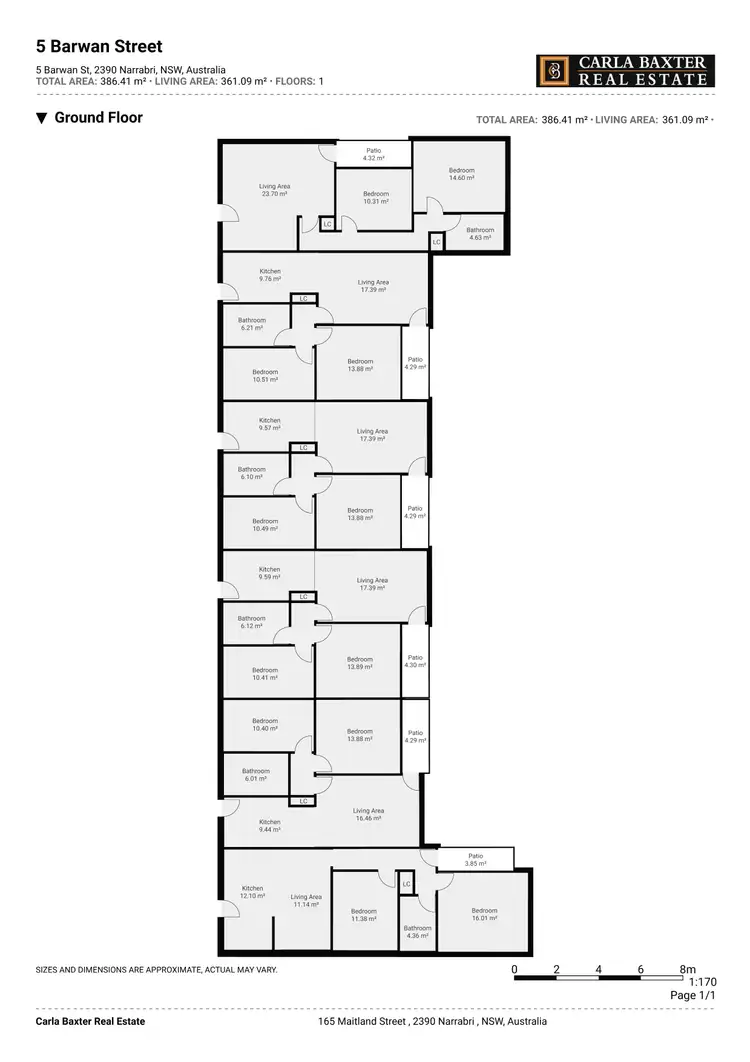 Floorplan of Homely block of units listing, 5 Barwan Street, Narrabri NSW 2390
