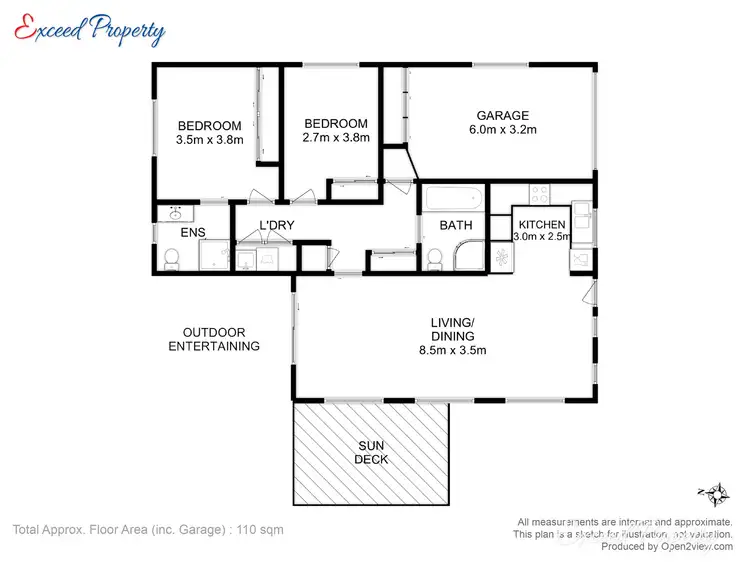 Floorplan of Homely villa listing, 2/4 Mabel Close, Rokeby TAS 7019