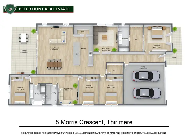 Floorplan of Homely house listing, 8 Morris Crescent, Thirlmere NSW 2572