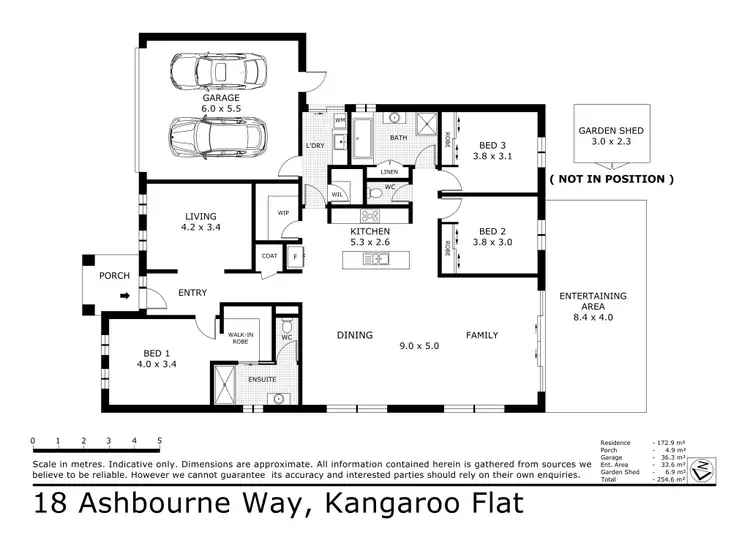 Floorplan of Homely house listing, 18 Ashbourne Way, Kangaroo Flat VIC 3555