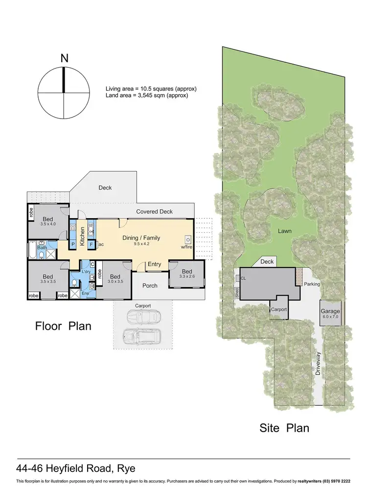 Floorplan of Homely house listing, 44-46 Heyfield Road, Rye VIC 3941