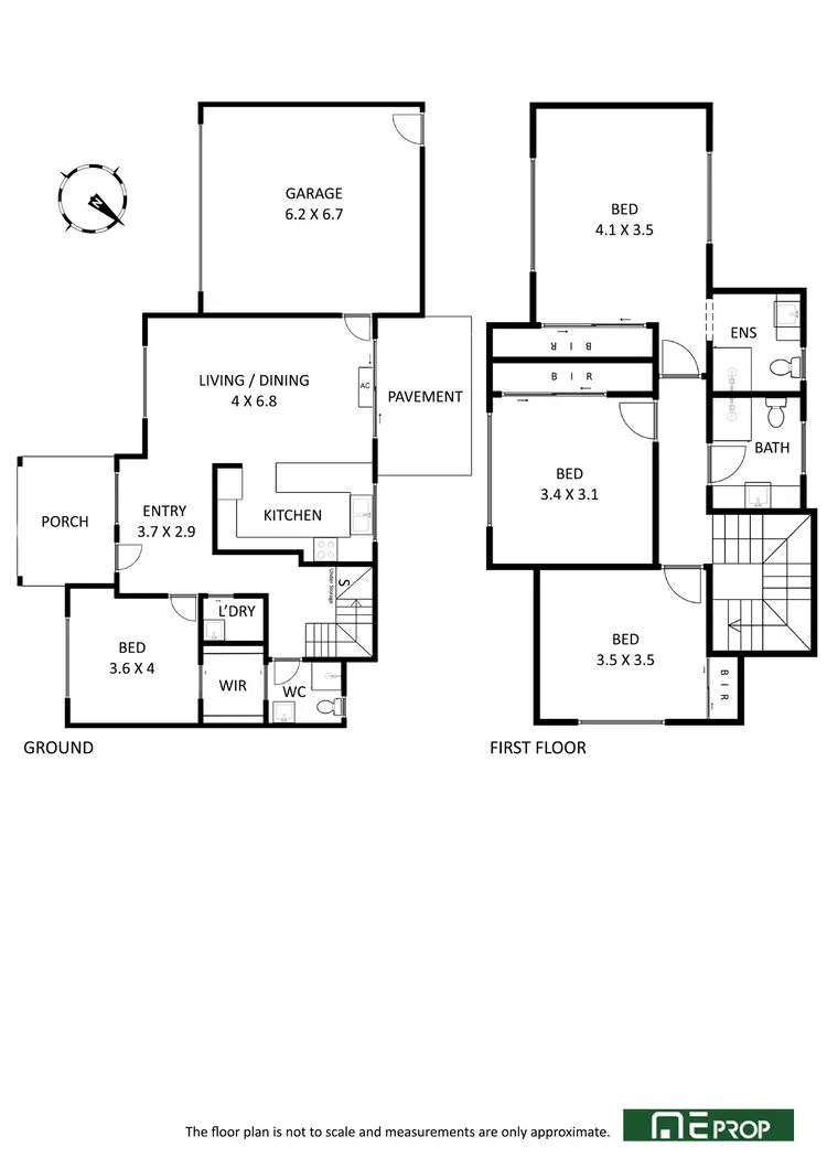 Floorplan of Homely townhouse listing, 1/114 Maroondah Highway, Croydon VIC 3136