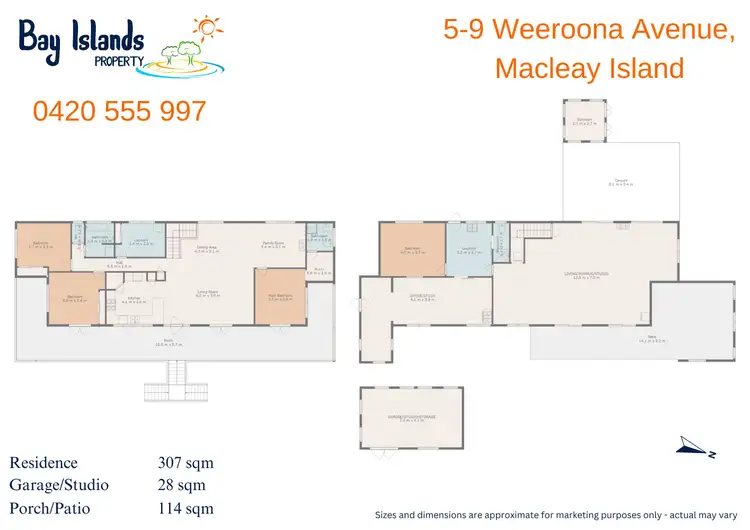 Floorplan of Homely house listing, 5-9 Weeroona Avenue, Macleay Island QLD 4184