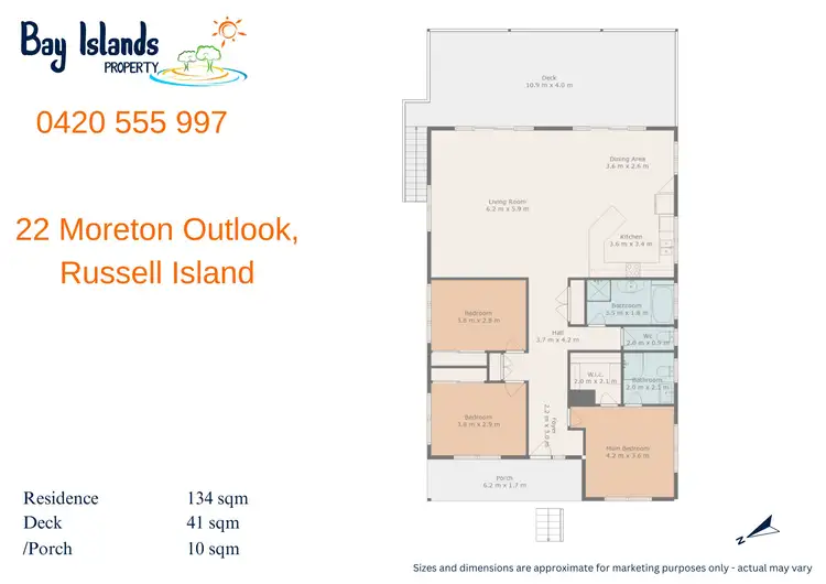 Floorplan of Homely house listing, 22 Moreton Outlook, Russell Island QLD 4184