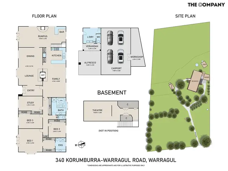 Floorplan of Homely house listing, 340 Korumburra-warragul Rd, Warragul VIC 3820