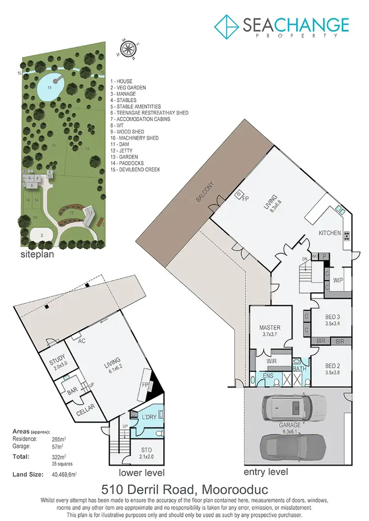 Floorplan of Homely rural property listing, 510 Derril Road, Moorooduc VIC 3933
