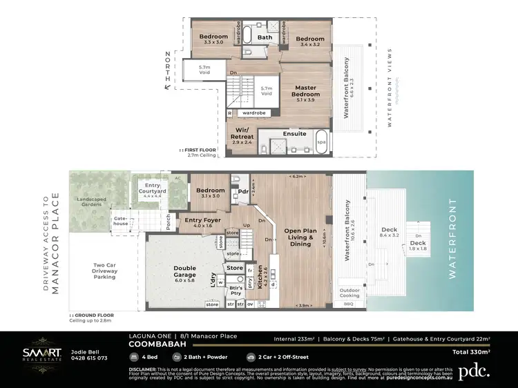 Floorplan of Homely townhouse listing, 8/1 Manacor Place, Coombabah QLD 4216