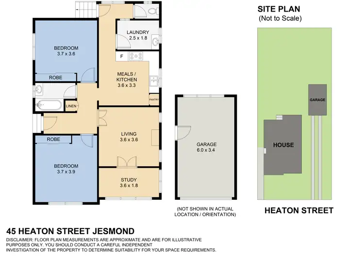 Floorplan of Homely house listing, 45 Heaton Street, Jesmond NSW 2299