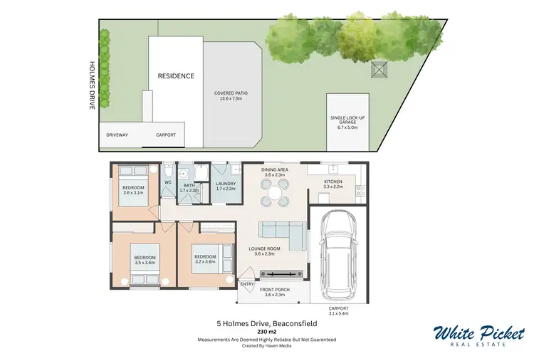 Floorplan of Homely house listing, 5 Holmes Drive, Beaconsfield QLD 4740