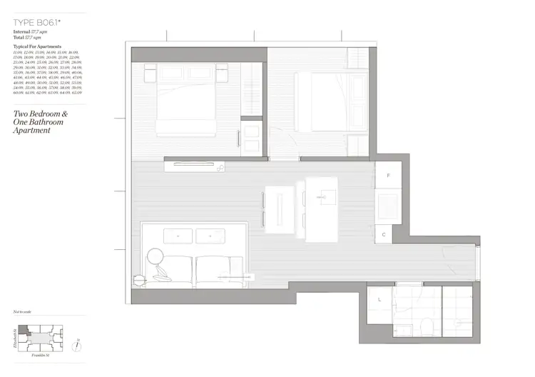 Floorplan of Homely apartment listing, 4609/462 Elizabeth Street, Melbourne VIC 3000