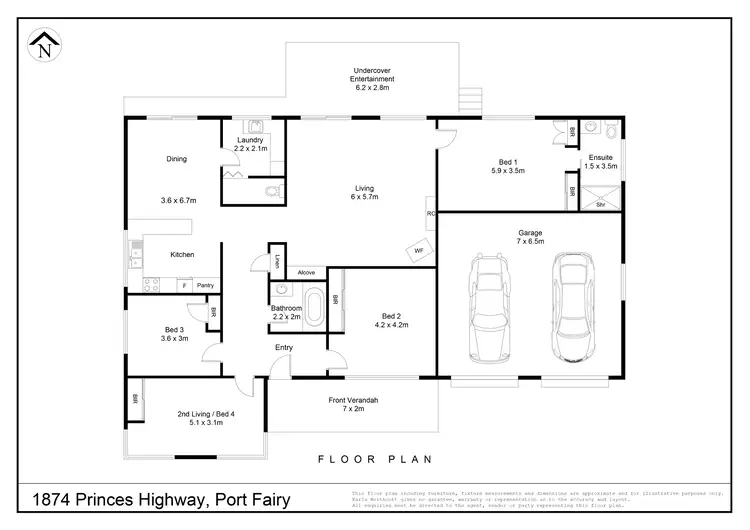 Floorplan of Homely house listing, 1874 Princes Highway, Port Fairy VIC 3284