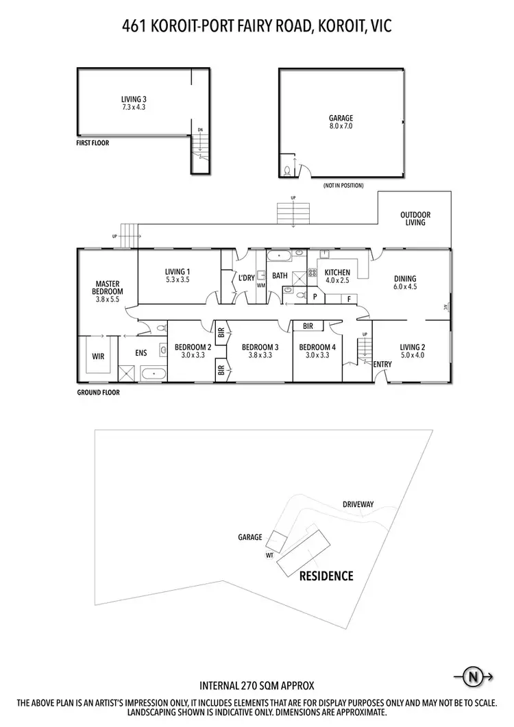 Floorplan of Homely house listing, 461 Koroit-Port Fairy Road, Koroit VIC 3282