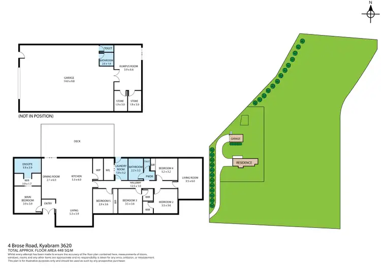 Floorplan of Homely rural property listing, 4 Brose Road, Kyabram VIC 3620