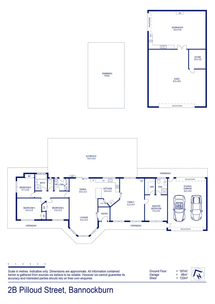 Floorplan of Homely house listing, 2B Pilloud Street, Bannockburn VIC 3331