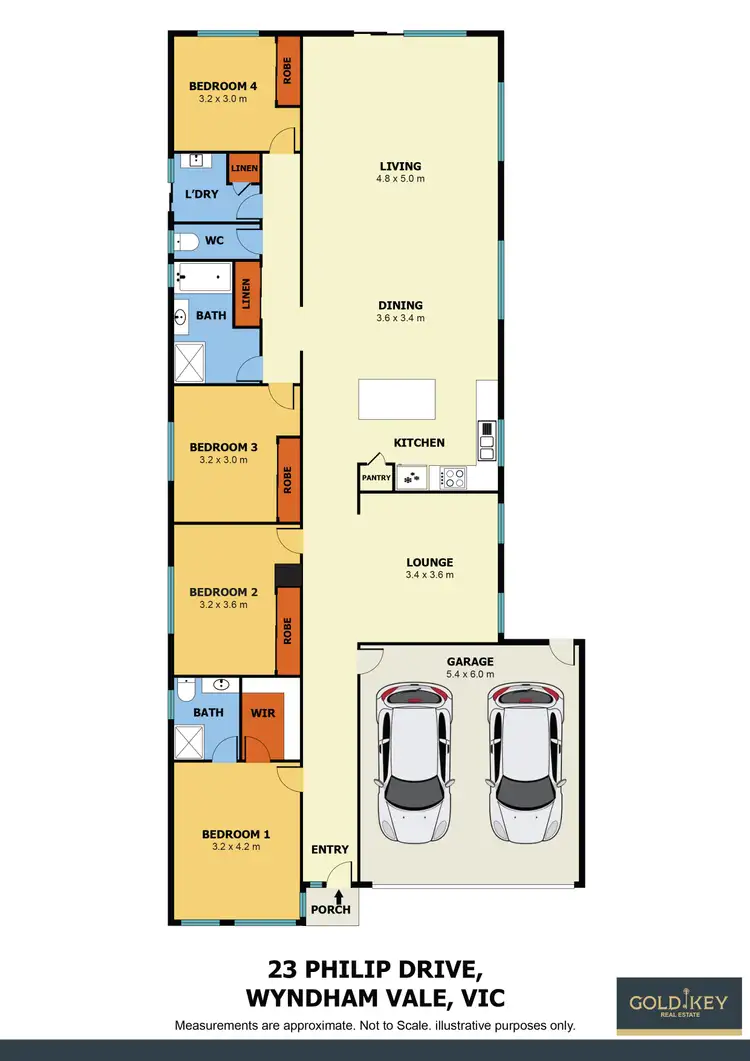 Floorplan of Homely house listing, 23 PHILLIP DRIVE, Wyndham Vale VIC 3024