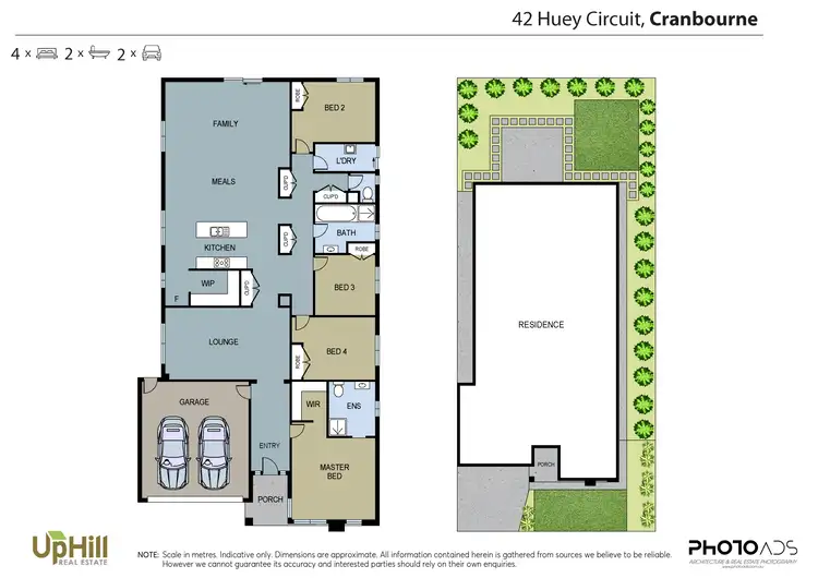 Floorplan of Homely house listing, 42 Huey Circuit, Cranbourne VIC 3977