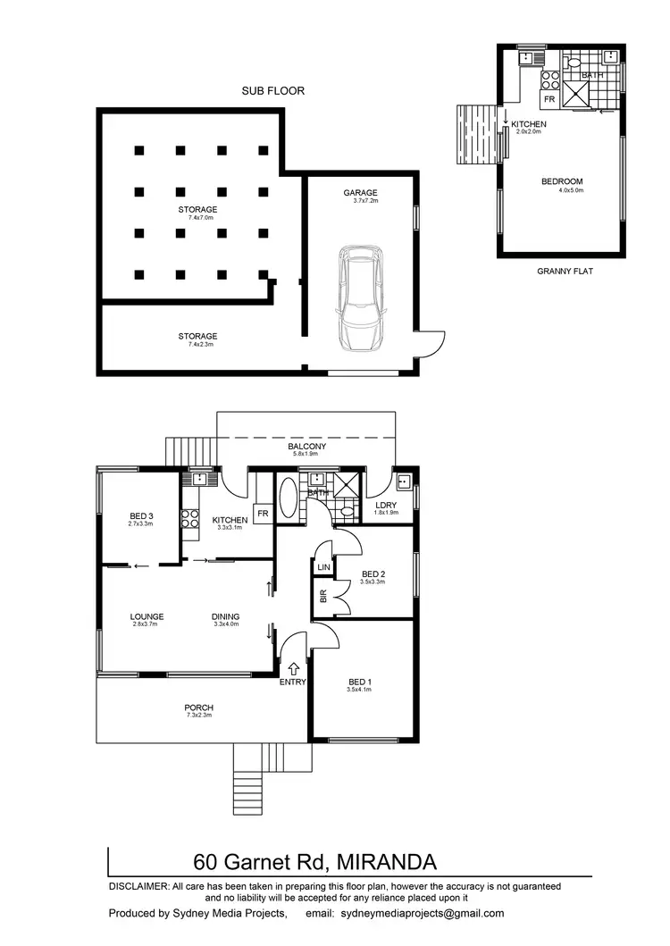 Floorplan of Homely house listing, 60 Garnet Road, Miranda NSW 2228