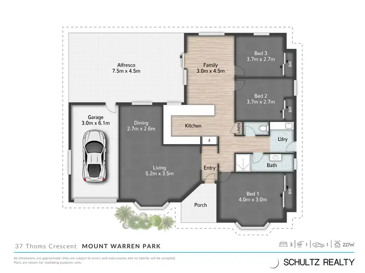Floorplan of Homely house listing, 37 Thoms Crescent, Mount Warren Park QLD 4207