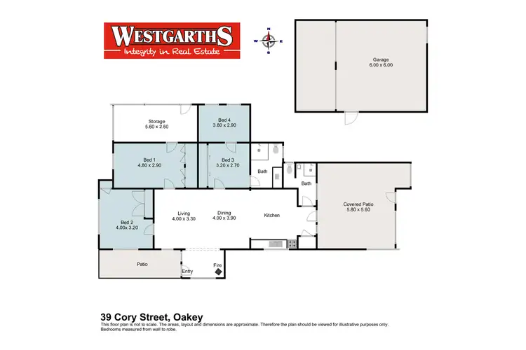 Floorplan of Homely house listing, 39 Cory Street, Oakey QLD 4401