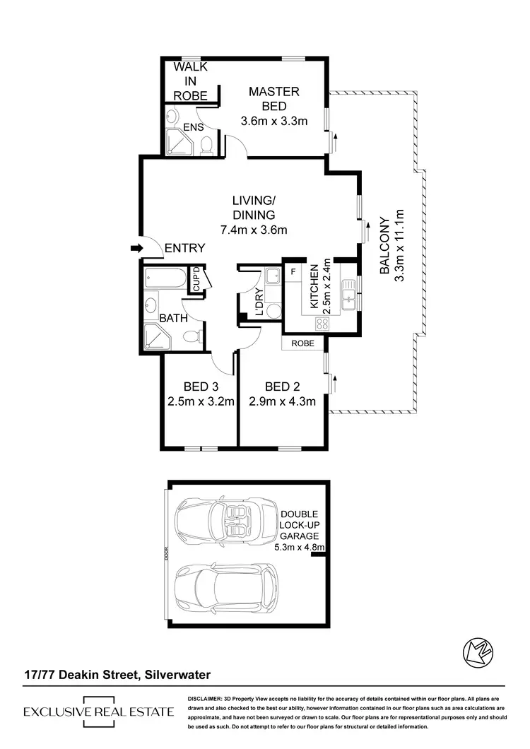 Floorplan of Homely apartment listing, 17/77 Deakin Street, Silverwater NSW 2128