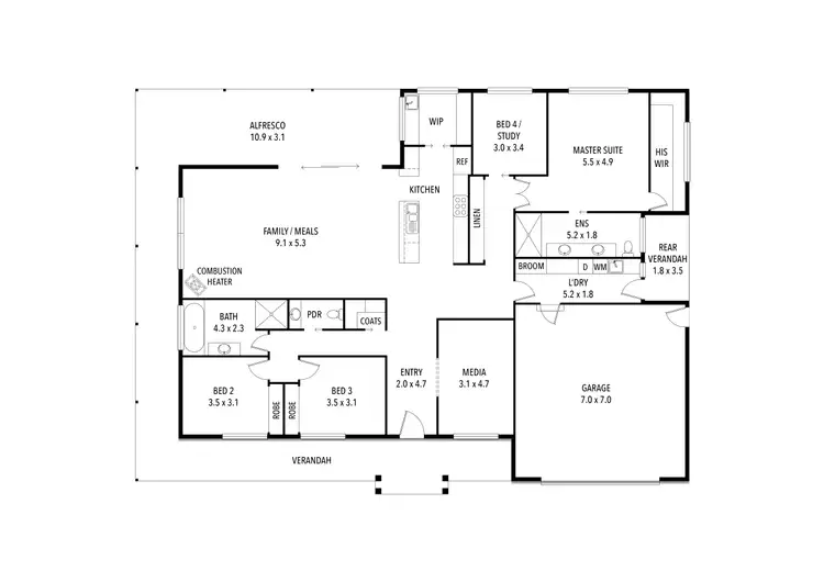 Floorplan of Homely house listing, 28 Highlands Road, Mansfield VIC 3722
