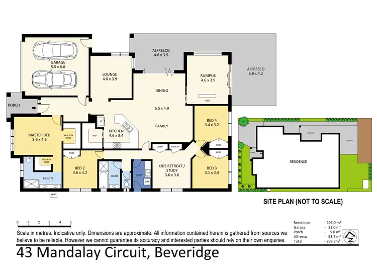 Floorplan of Homely house listing, 43 Mandalay Circuit, Beveridge VIC 3753