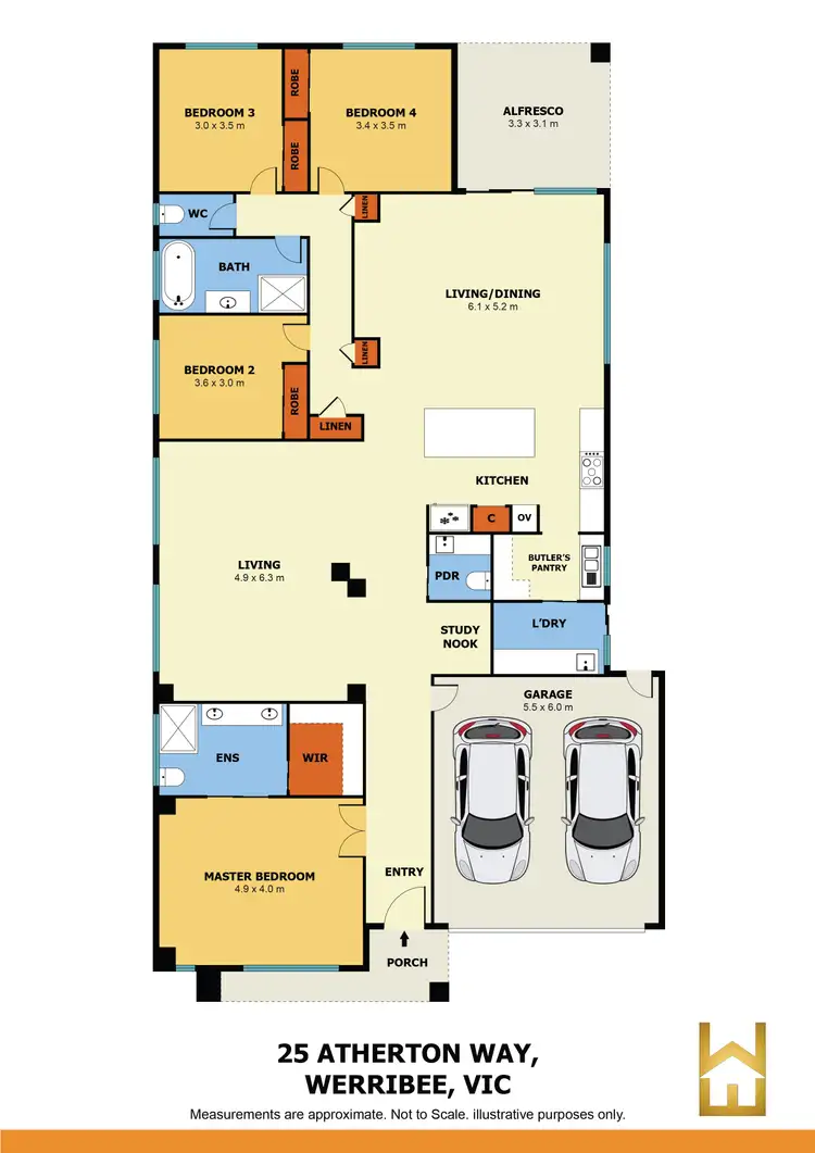 Floorplan of Homely house listing, 25 Atherton Way, Werribee VIC 3030
