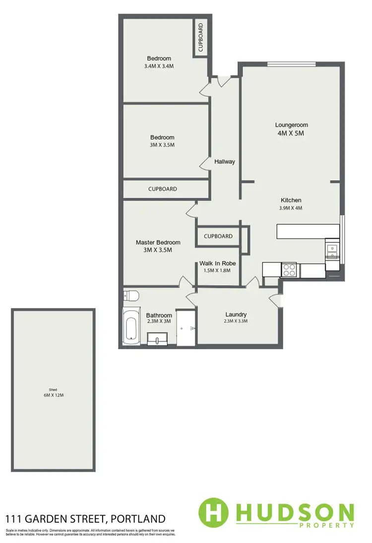 Floorplan of Homely house listing, 111 Garden Street, Portland VIC 3305