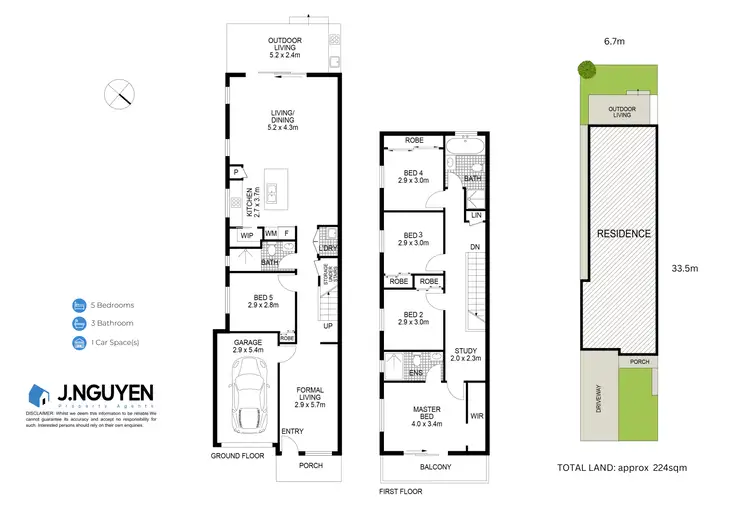 Floorplan of Homely semi-detached listing, 21a Duke Street, Canley Heights NSW 2166