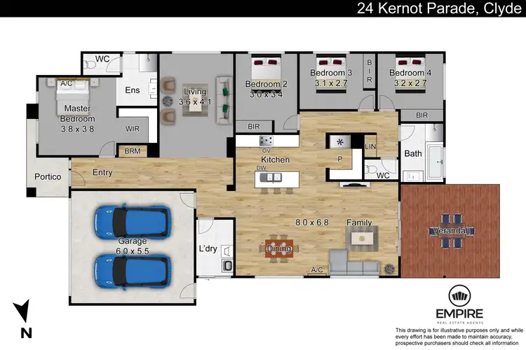 Floorplan of Homely house listing, 24 Kernot Parade, Clyde VIC 3978