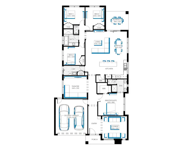 Floorplan of Homely house listing, 45 Snead Boulevard, Cranbourne VIC 3977